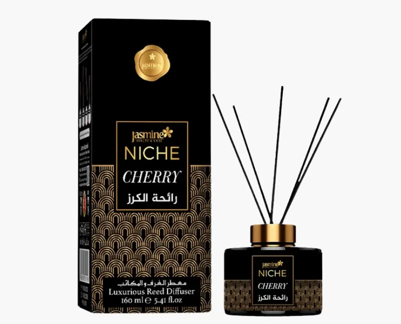 جاسمين نيش فواحة أعواد 160 مل (كرز) - معطر للغرف والمكاتب والفنادق