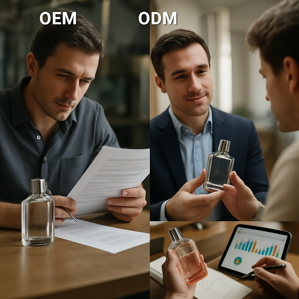 كيف تختار بين OEM, ODM, OBM لمشروع العطور الخاص بك؟