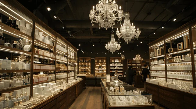 أساسيات تصميم ديكور متجر عطور