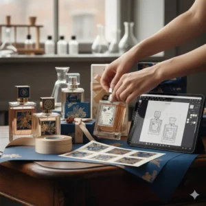 How are perfume bottles relabeled?