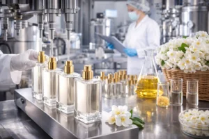 Private Label Eau de Toilette Manufacturing Process at Jasmine Factory