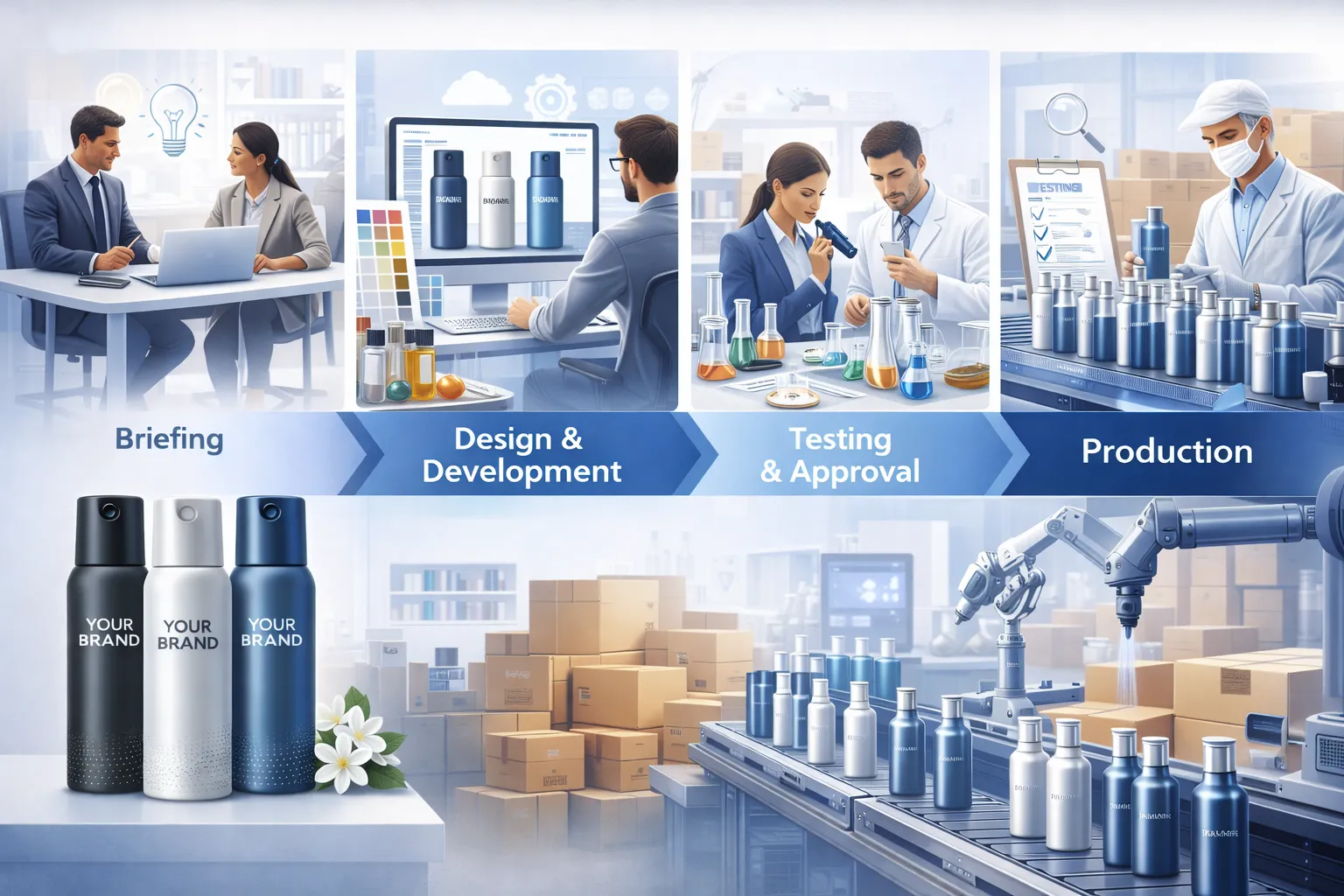 Body Spray Private Label Workflow from Brief to Production