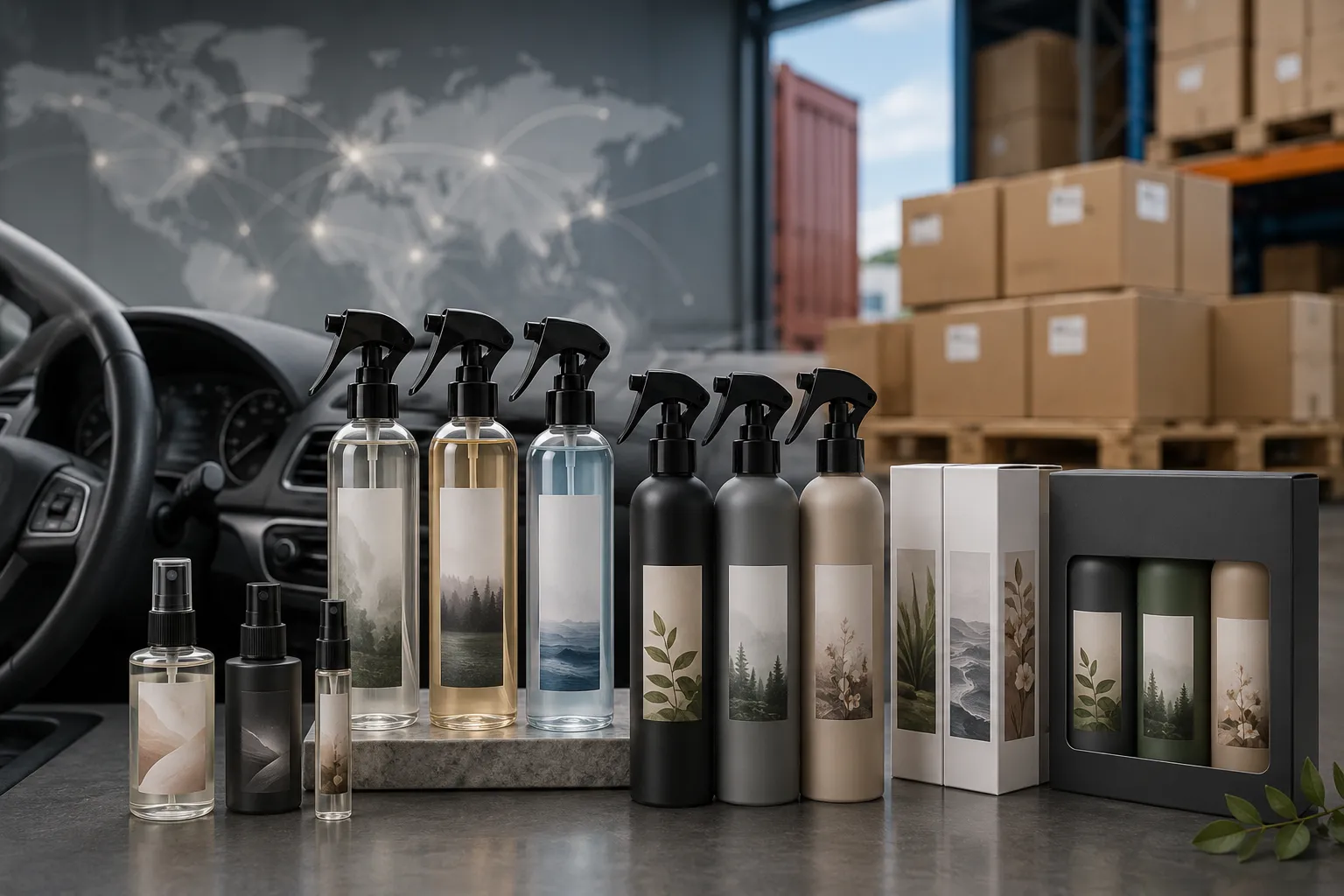 What makes a car air freshener spray range distributor-ready 