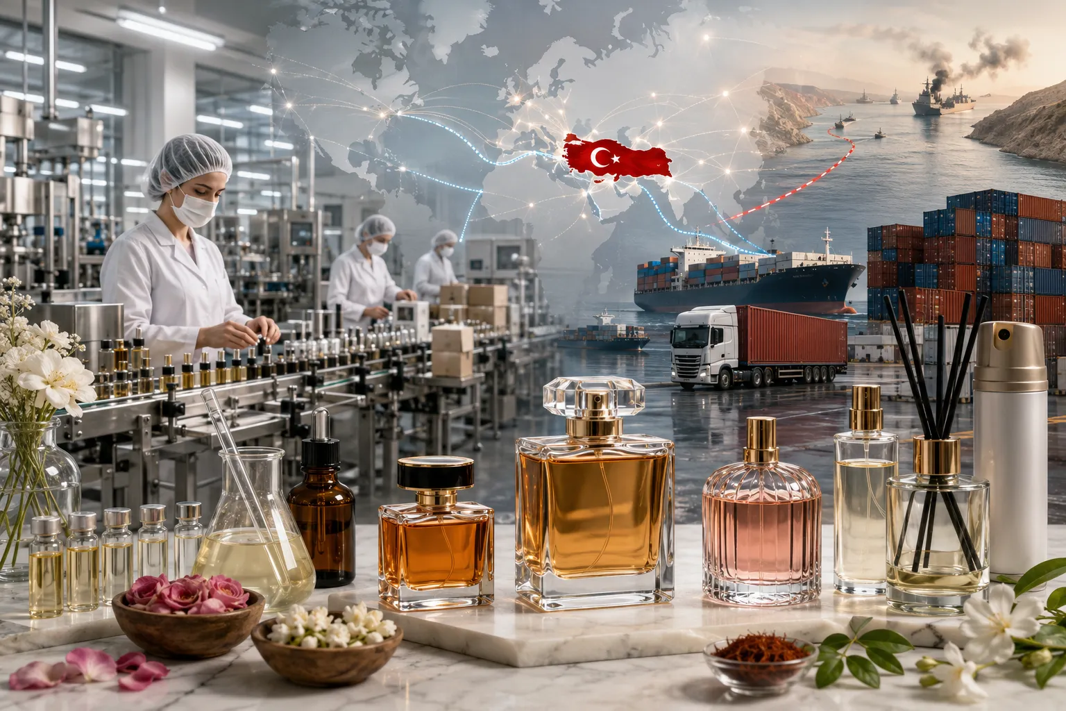 كيف يساعدك مصنع جاسمين على توريد العطور والمعطرات من تركيا في أزمة هرمز؟