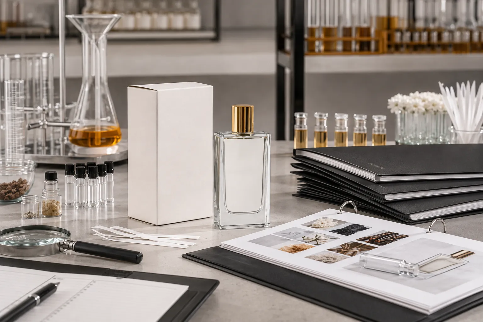 How should common perfume marketing claims be reviewed?
