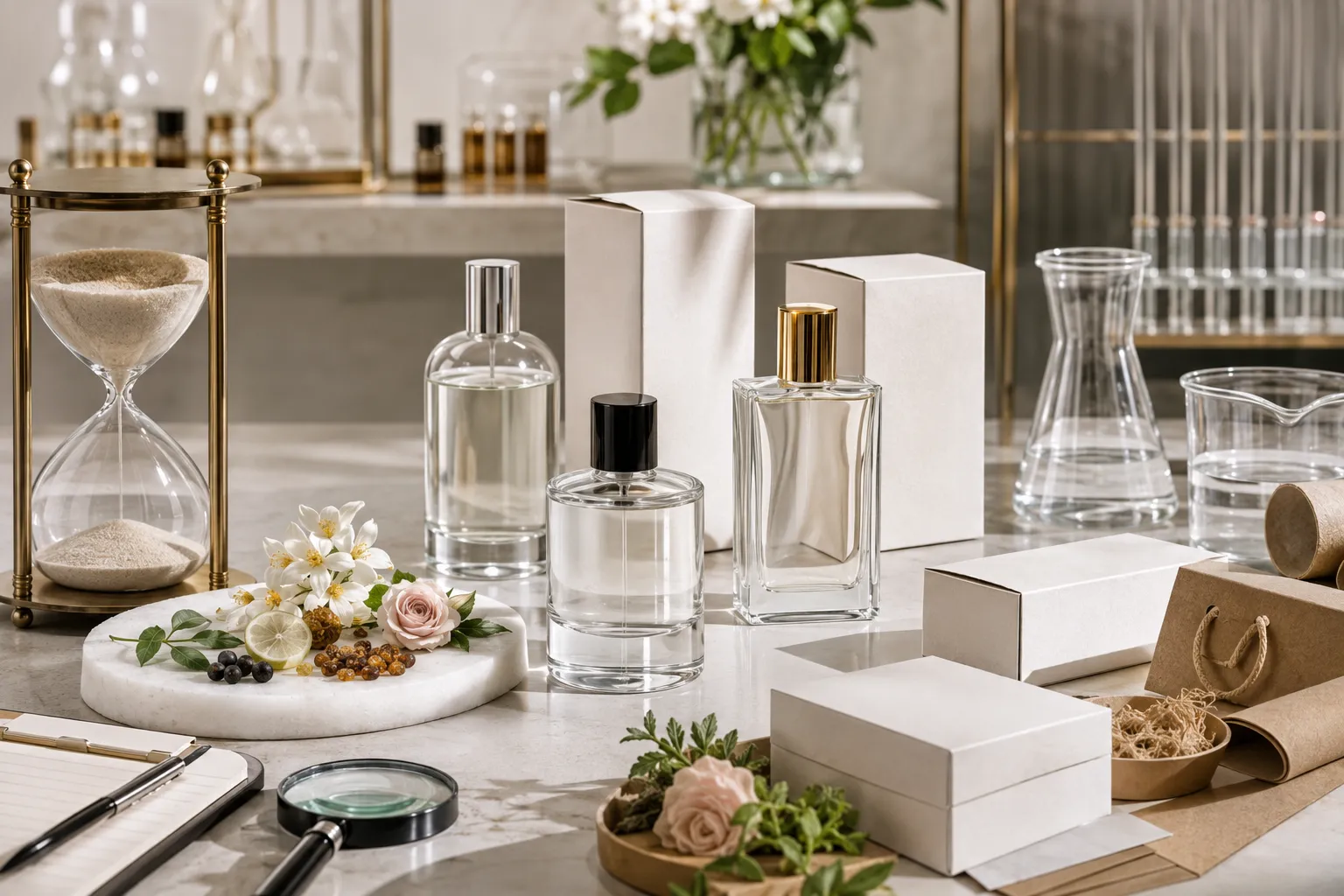 How do you decide whether a perfume packaging and advertising claim is defensible?