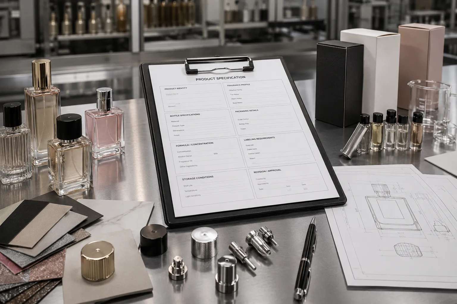 What Should a Perfume Product Specification Sheet Include? 2 What does a reusable perfume product specification template include