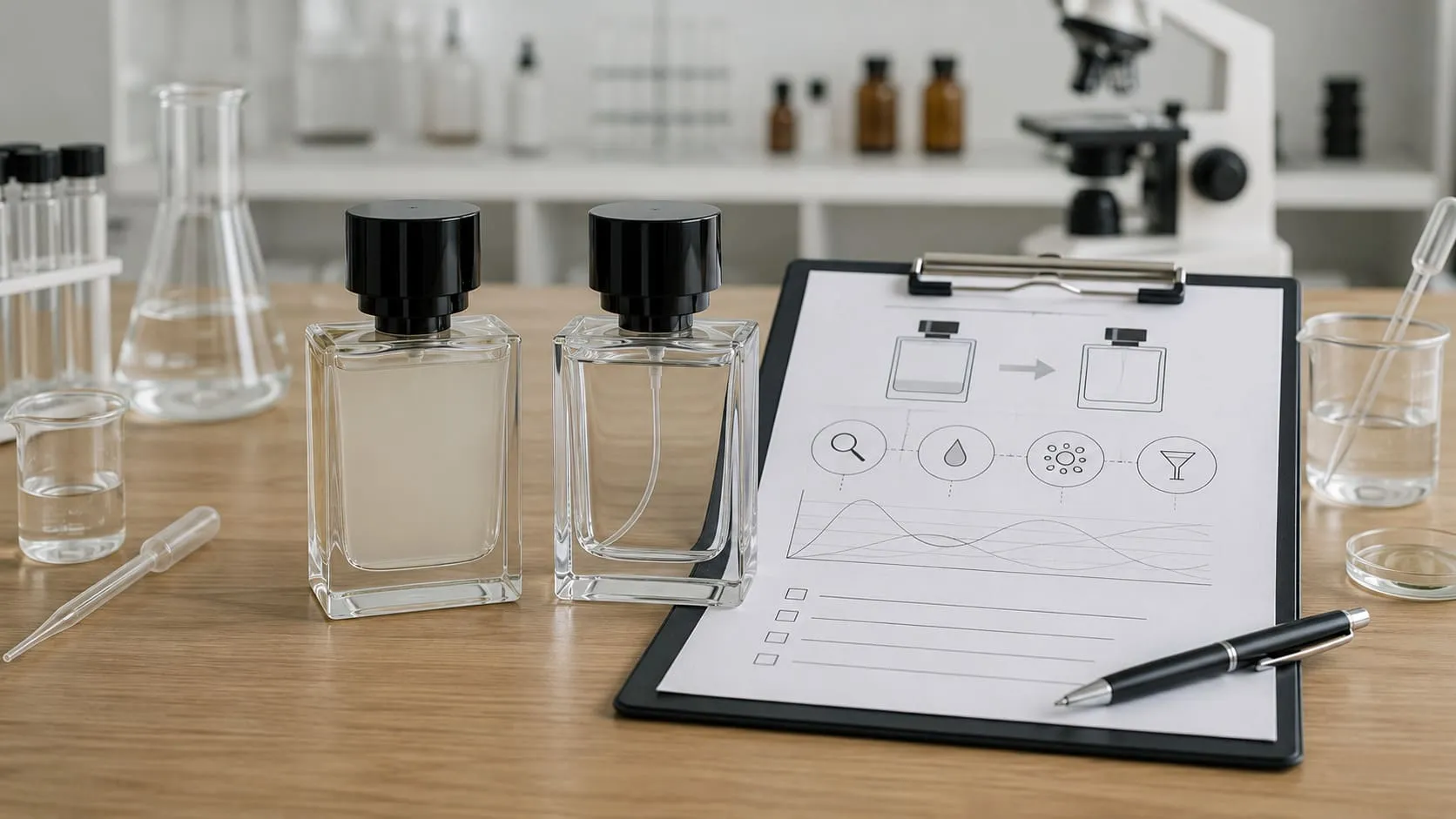 آلية التعامل مع تعكر العطر قبل مرحلة الإنتاج