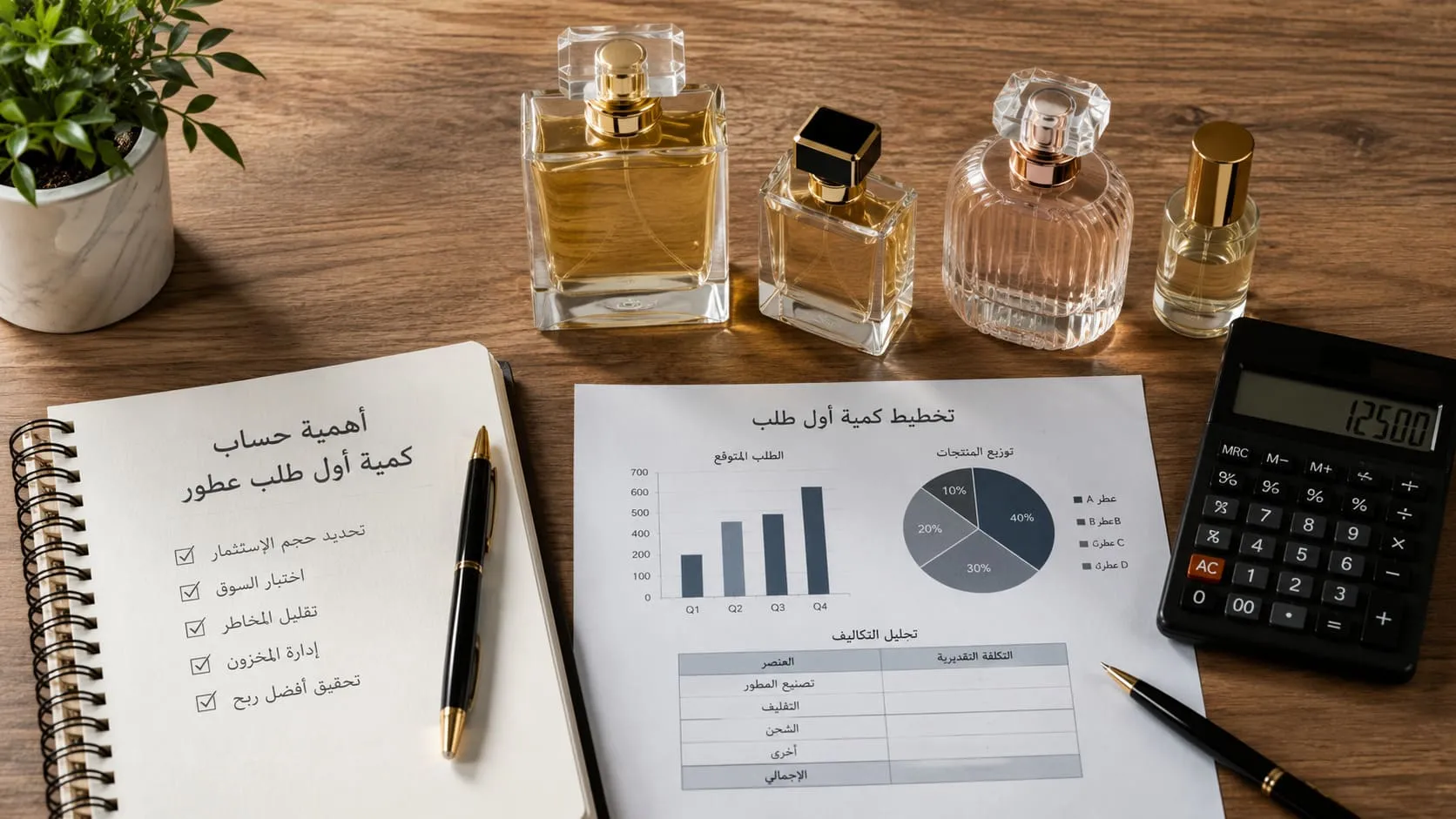 أهمية حساب كمية أول طلب عطور