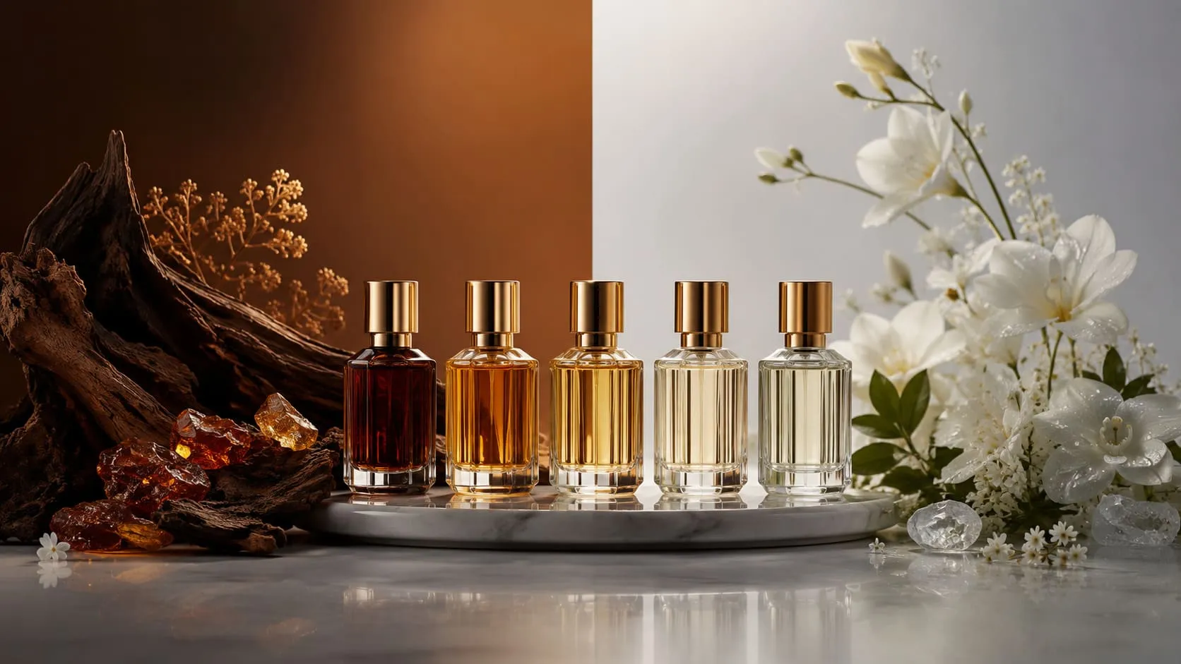 تطوير مجموعة عطور لعلامتك التجارية: أسس إدارة المحفظة العطرية 1 كيف توازن بين العطور الشرقية والغربية في البراند؟