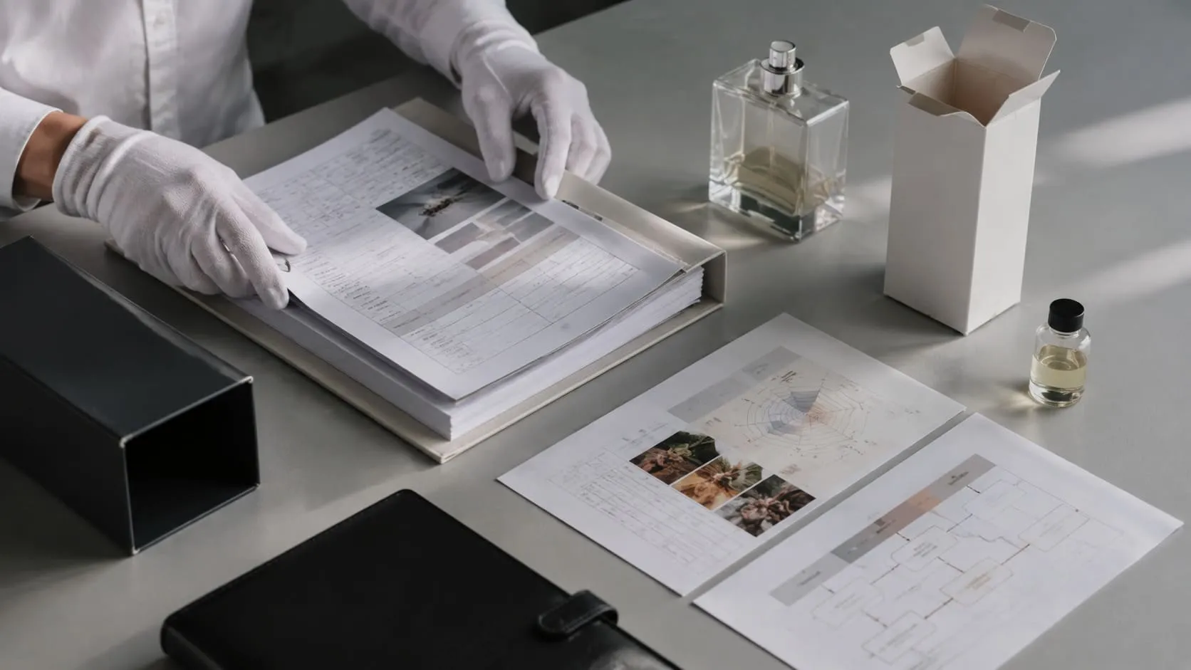 Essential documents for perfume approval before contracting and manufacturing