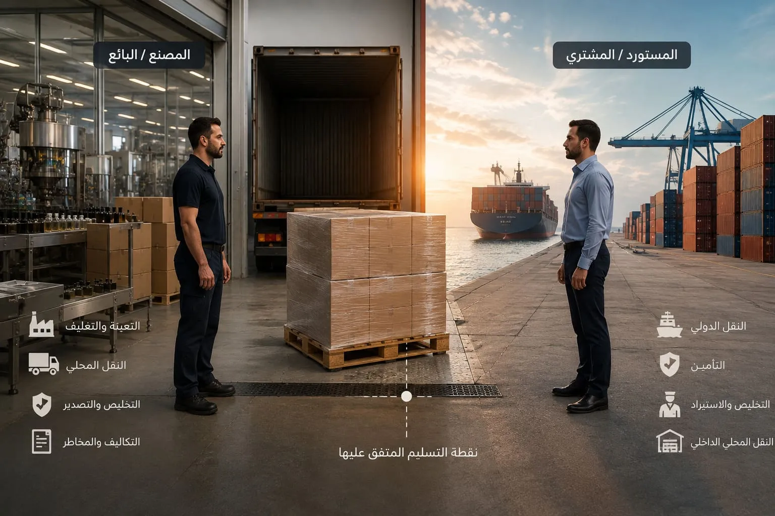 مفهوم شروط إنكوترمز ومسؤوليات المستورد و مصنع العطور