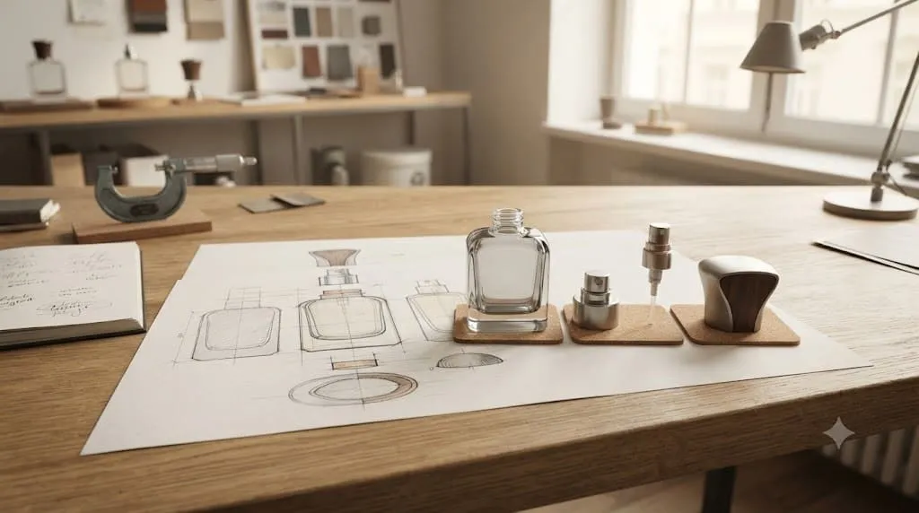 Perfume packaging parts that need to be reviewed