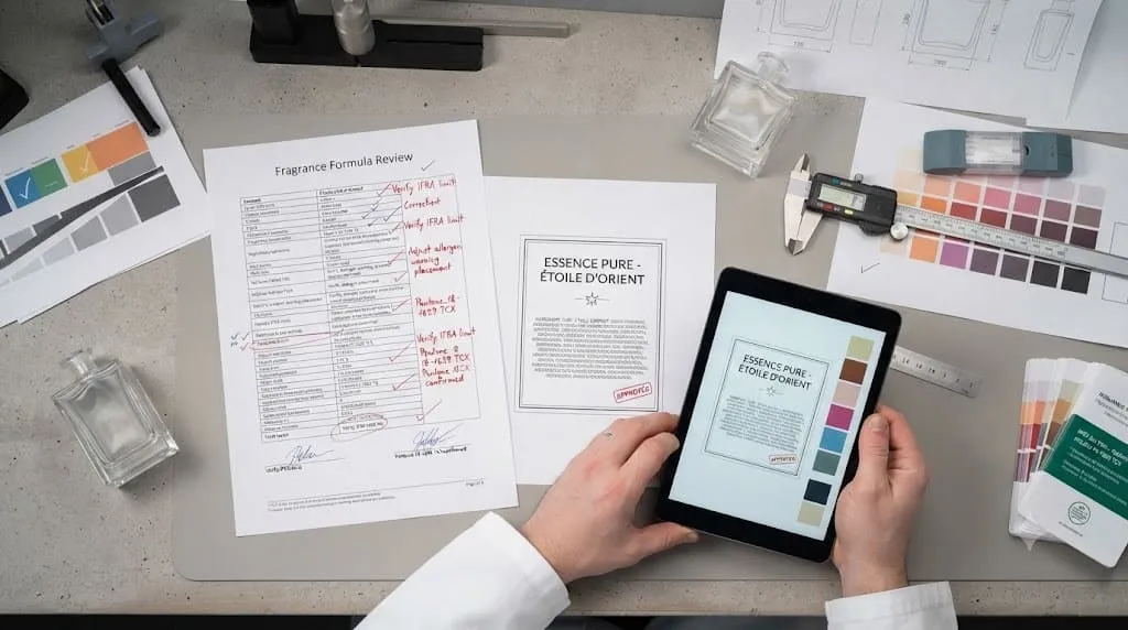 EU Fragrance Allergen Labeling 2026: What Buyers Must Check 3 Steps for reviewing perfume formulas and labels before printing