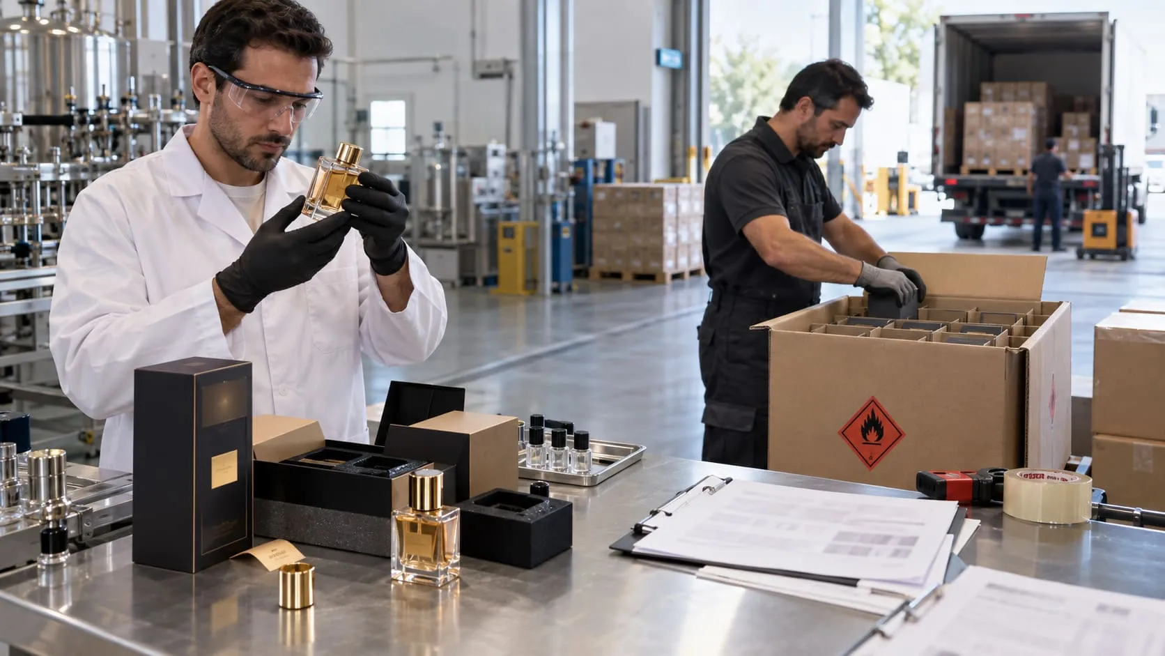 شحن العطور كمواد خطرة اشتراطات النقل الجوي والبحري وتعبئة الطرود
