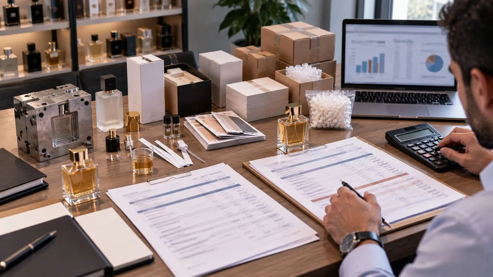 طرق احتساب سعر تصنيع العطور وتحديد التكلفة الإجمالية